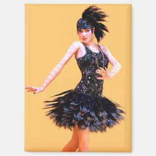 Aimant Danse Flapper Vintage