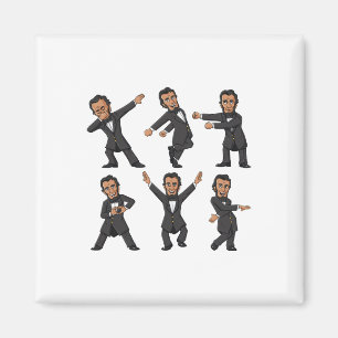 Aimant Danser Abraham Lincoln 4 juillet Garçons Filles En