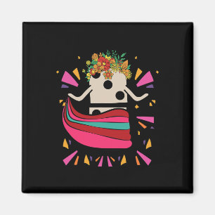 Aimant Danser Train Mexicain Domino Tile Fleurs Drôle Ga