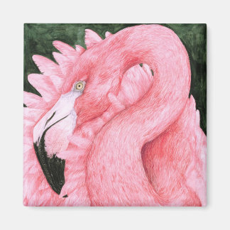 Aimant Danseur de ventilateur - Flamant rose