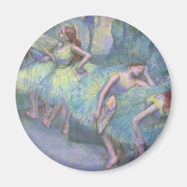 Aimant Danseurs de ballet dans les ailes par Edgar Degas (Devant)