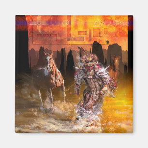 Aimant Danseuse amérindienne "ROLLING THUNDER"