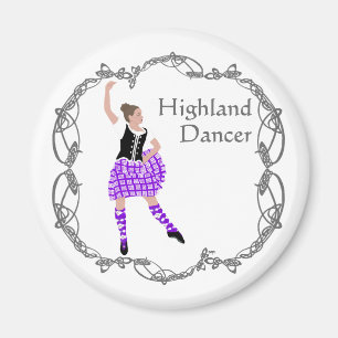 Aimant Danseuse des Highlands écossais Nœud celtique Viol