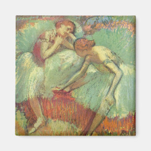 Aimant Danseuses en vert par Edgar Degas, Ballet Vintage