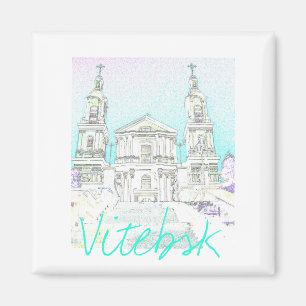 Aimant d'architecture stylisée de Vitebsk Biélorus
