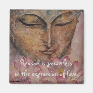 Aimant d'art d'aquarelle de Bouddha de citation