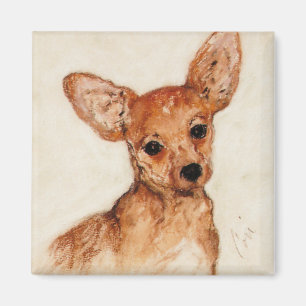 Aimant d'art de chiot de chiwawa