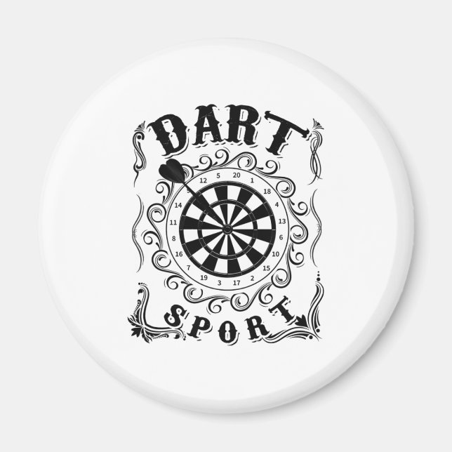 Aimant Dart est mon sport (Devant)