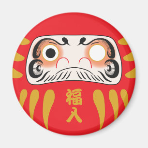 Aimant Daruma japonais (un oeil rempli)