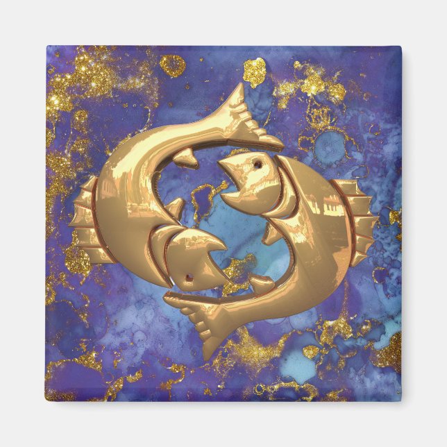 Aimant d'astrologie des pisces (Devant)