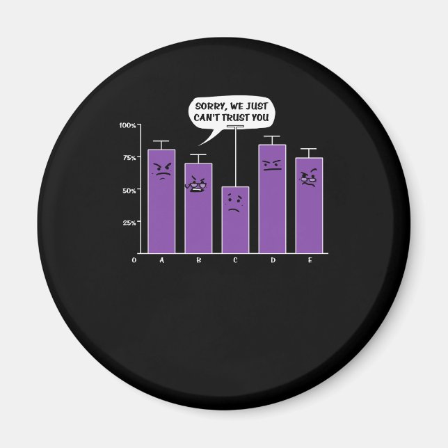 Aimant Data Analysis Science Geek Nerd plaisanterie (Devant)