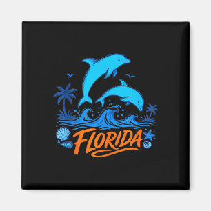 Aimant dauphins de Floride vagues océaniques ludiques rés