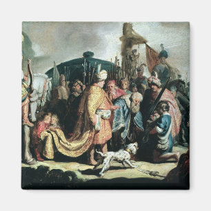 Aimant David offrant la tête de Goliath au Roi Saul