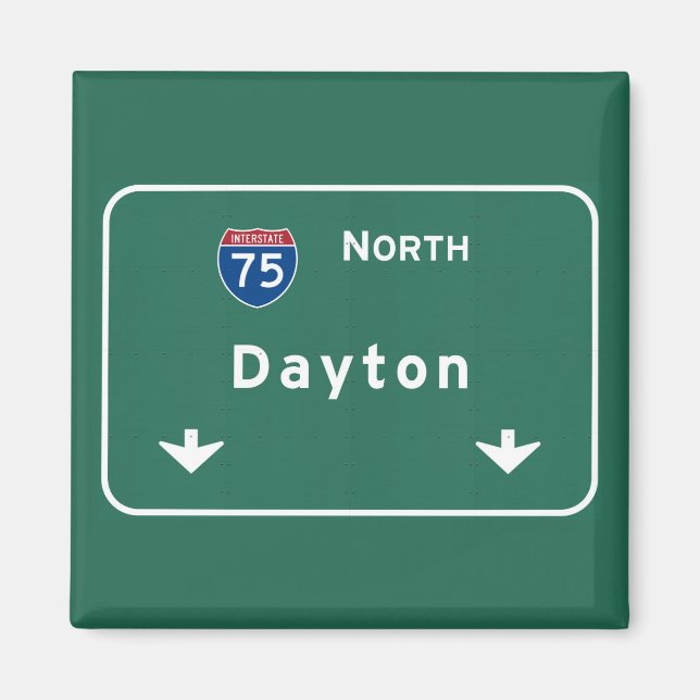 Aimant Dayton Ohio oh Autoroute Interstate Freeway : (Devant)
