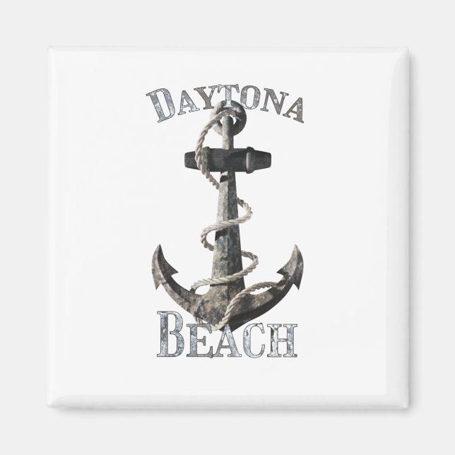 Aimant Daytona Beach Floride Vacation Ancre nautique (Devant)