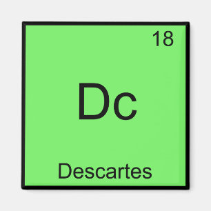 Aimant Dc - Descartes Élément Chimique Drôle Symbole Tee