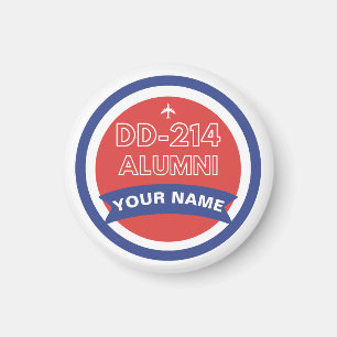Aimant DD-214 Alumni Retraite personnalisée de la force a