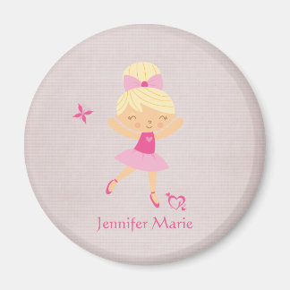 Aimant de ballerine blonde personnalisable mignon