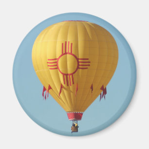 Aimant de ballon d'air chaud de symbole de Zia Sun