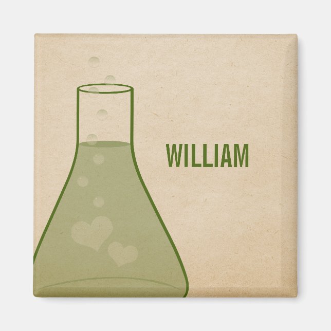 Aimant de bécher Whimsical, vert (Devant)