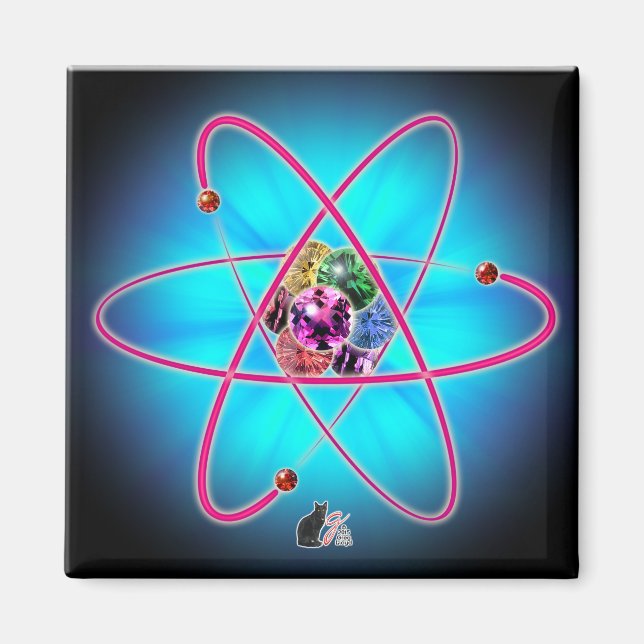 Aimant de bijoux atomique (Devant)