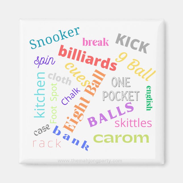 Aimant de billard (Devant)