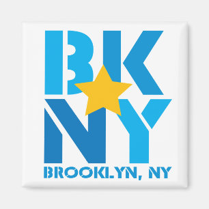 Aimant de bleu de BK Brooklyn