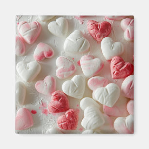 Aimant de bonbon de coeur de sucre en poudre