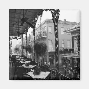 Aimant de brunch de quartier français
