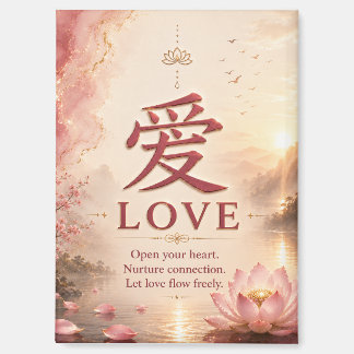 Aimant de caractère chinois Amour (愛)