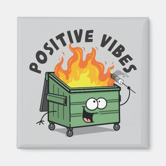 Aimant de Carré à vibes positives (Devant)