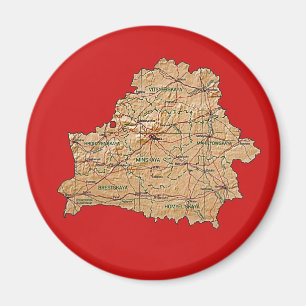 Aimant de carte de Biélorussie
