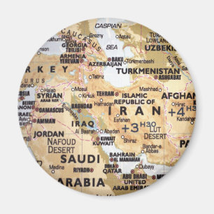Aimant de carte de Moyen-Orient