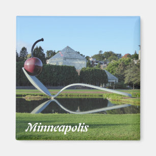 Aimant de cerise de Minneapolis et de photo de