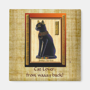 Aimant de chat de Bastet égyptien "AMOUREUX DES CH