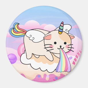 Aimant de chat Unicorne