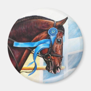 Aimant de cheval - coeur courageux