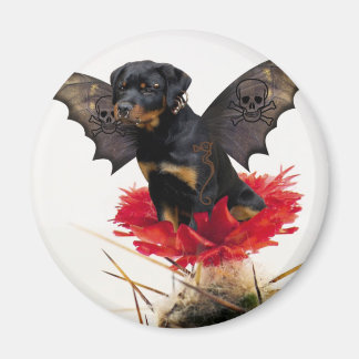 Aimant de chien de fée Rottweiler