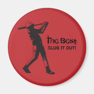 Aimant de citation de joueur de baseball Slugger