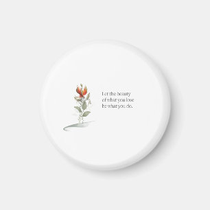 Aimant de citation florale délicat