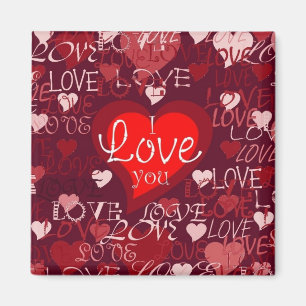 Aimant de coeurs de Valentine