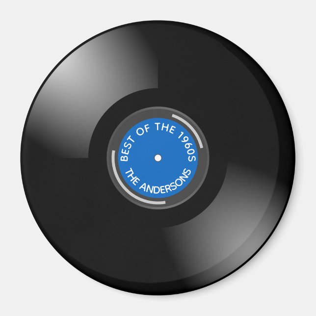 Aimant de conception d'album vinyle (Devant)