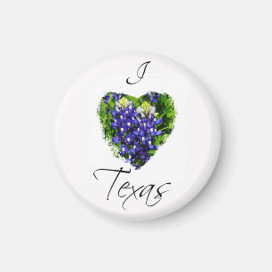 Aimant de conception de coeur aime Texas de