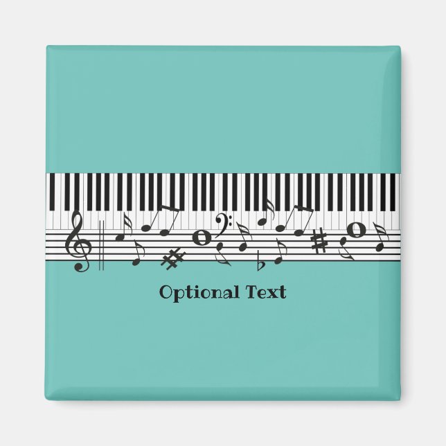 Aimant de conception de musique de piano (Devant)