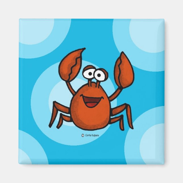 aimant de crabe heureux (Devant)