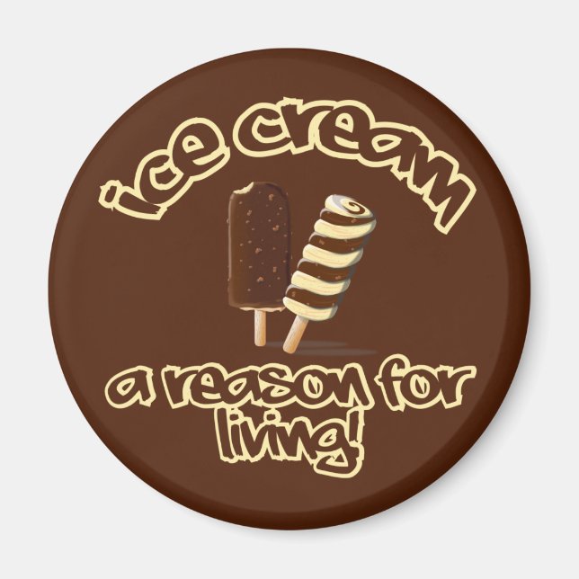 Aimant de crème glacée (Devant)