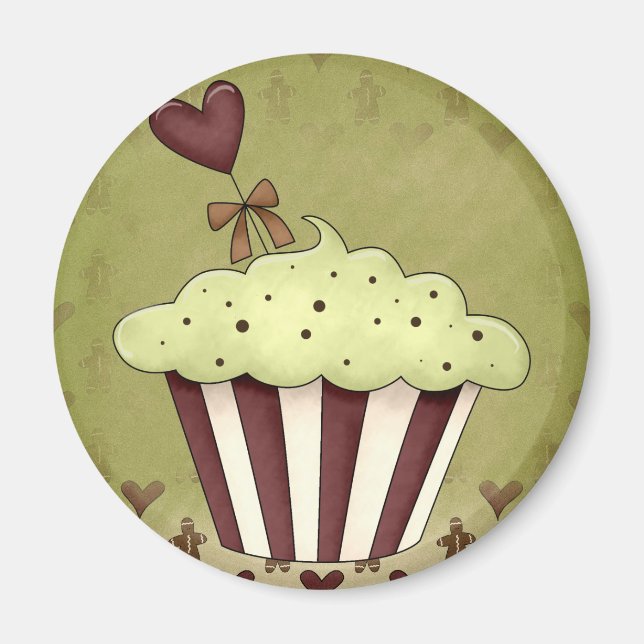 Aimant de cupcake (Devant)