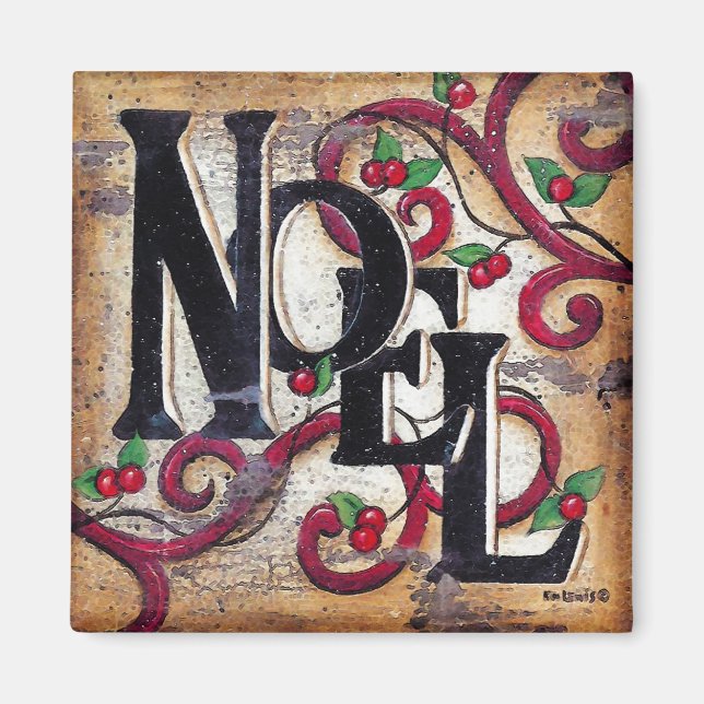 Aimant de ~ de Noel de Noël (Devant)