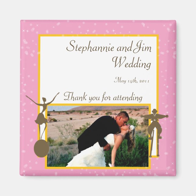 Aimant de déclaration de 2" x 2" Carnaval (Devant)