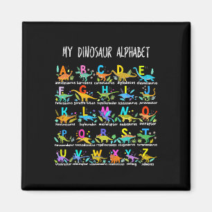 Aimant De Dinosaures Alphabet Abc Retour À L'Étudiant K À